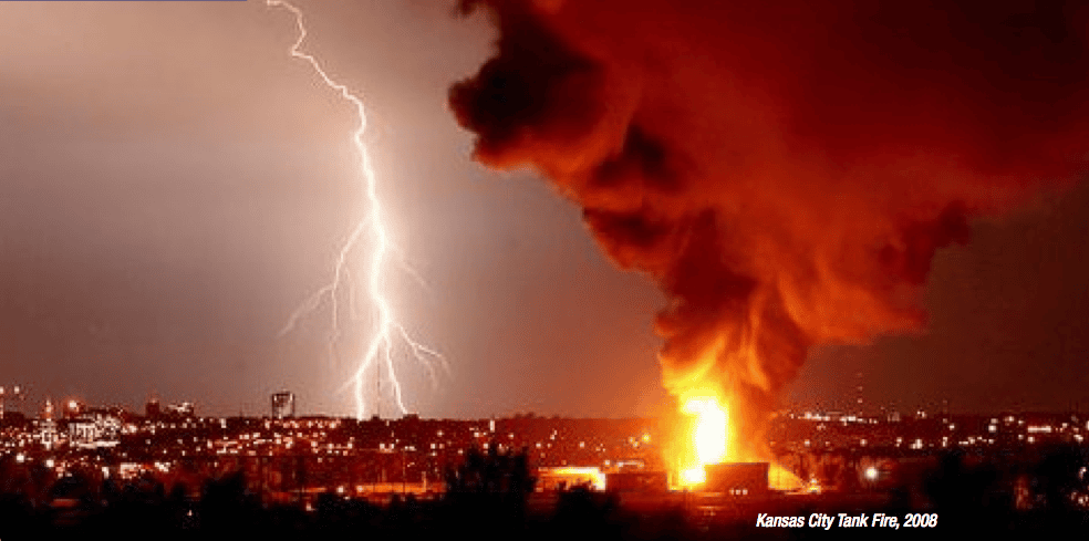 Floating Roof Tank Fire